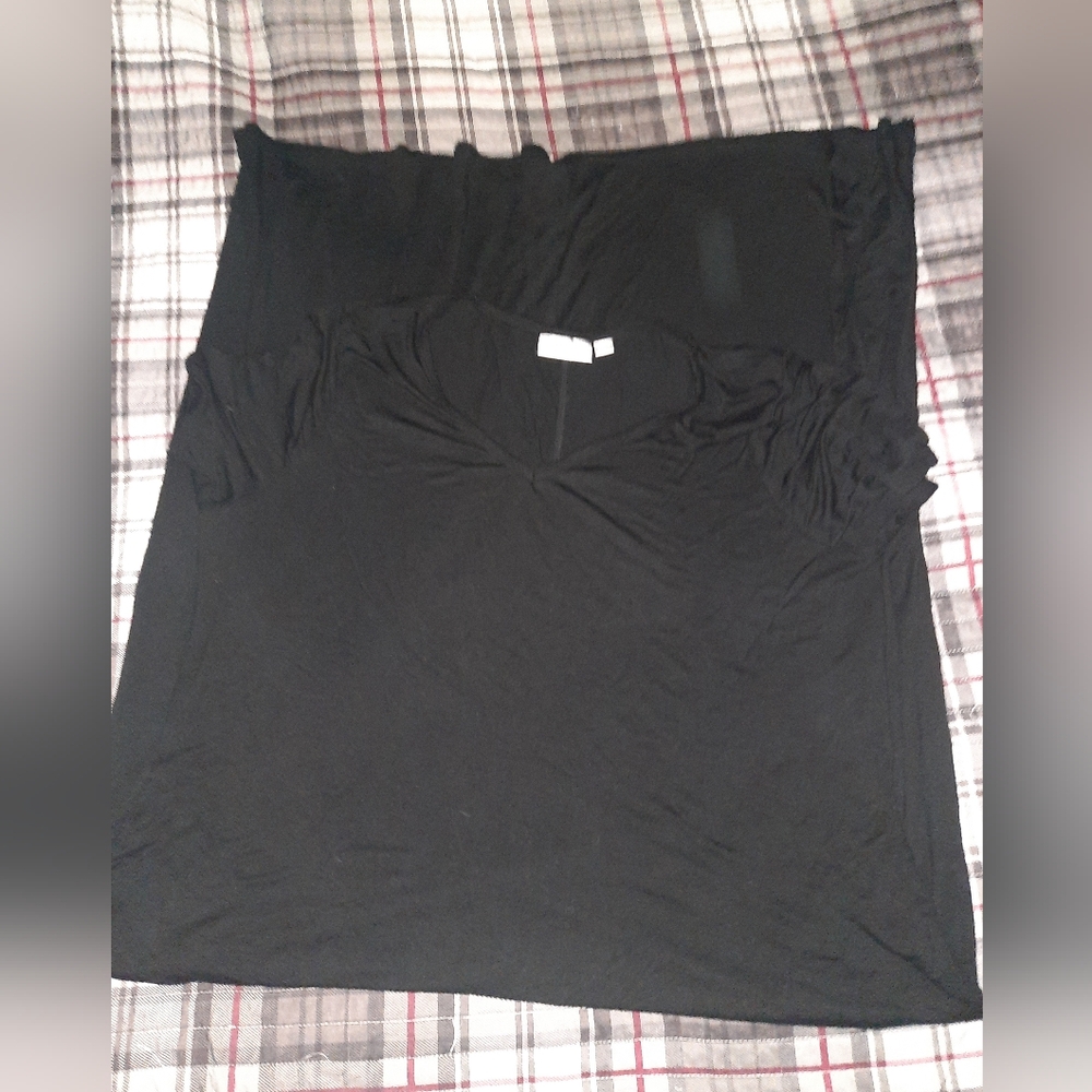 Belle Xl tall black maxi dress with pockets soft